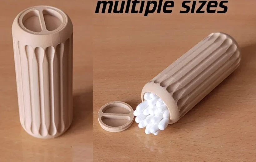 cotton swab / q-tip travel box