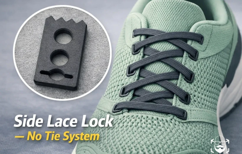 Side Lace Lock – No‑Tie Shoelace Holder for the Last Eyelet