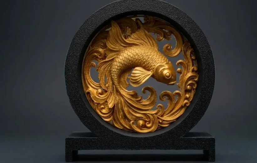 Koi Fish Diorama - decor