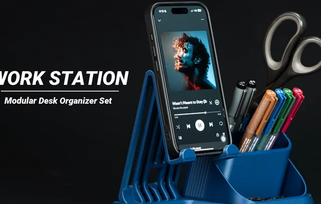 Modular Desk Organizer System| iPhone Stand Module by Meyui 3D print recommendation