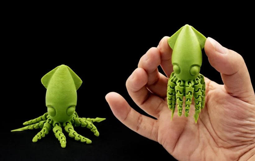 Calamar de 9g - Squid - Petit jouet à tentacules mobiles - seulement 9g