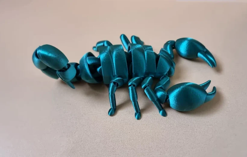 Articulated flexi scorpion-fidget toy